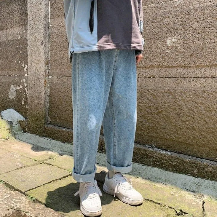 Baggy coréen en jeans