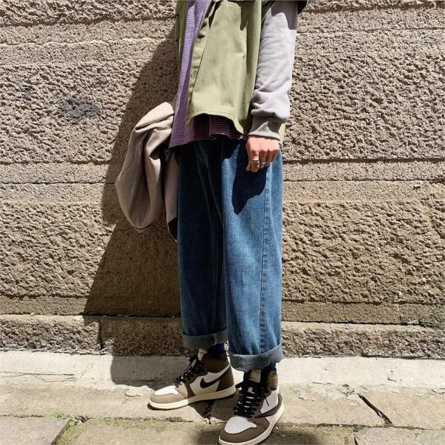 Baggy coréen en jeans
