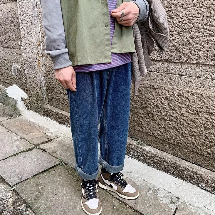 Baggy coréen en jeans