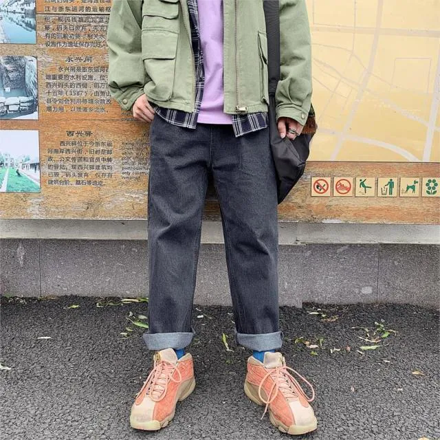 Baggy coréen en jeans