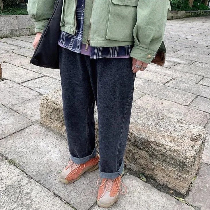 Baggy coréen en jeans