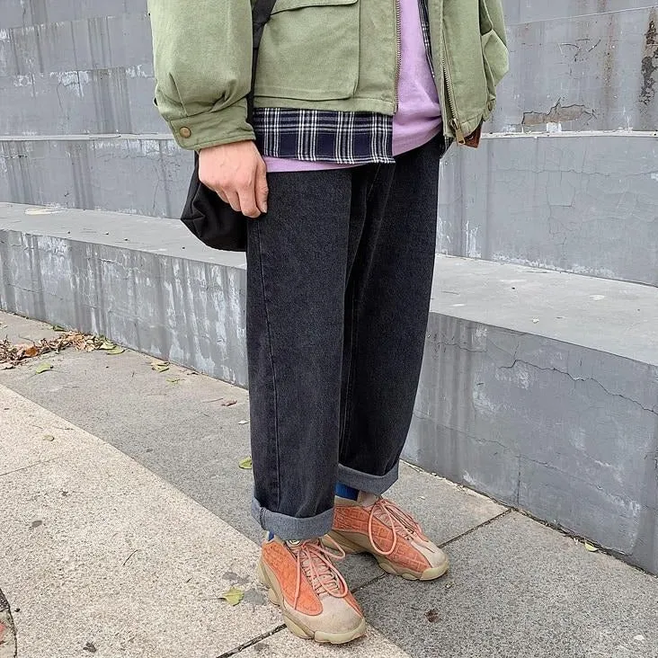 Baggy coréen en jeans
