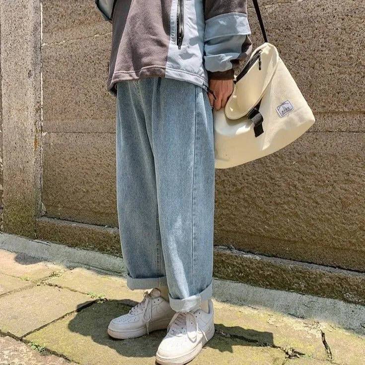 Baggy coréen en jeans