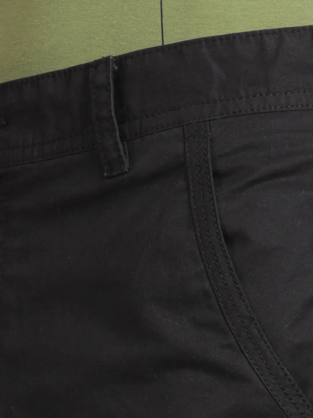 Black Camo Printed Cargo Pants