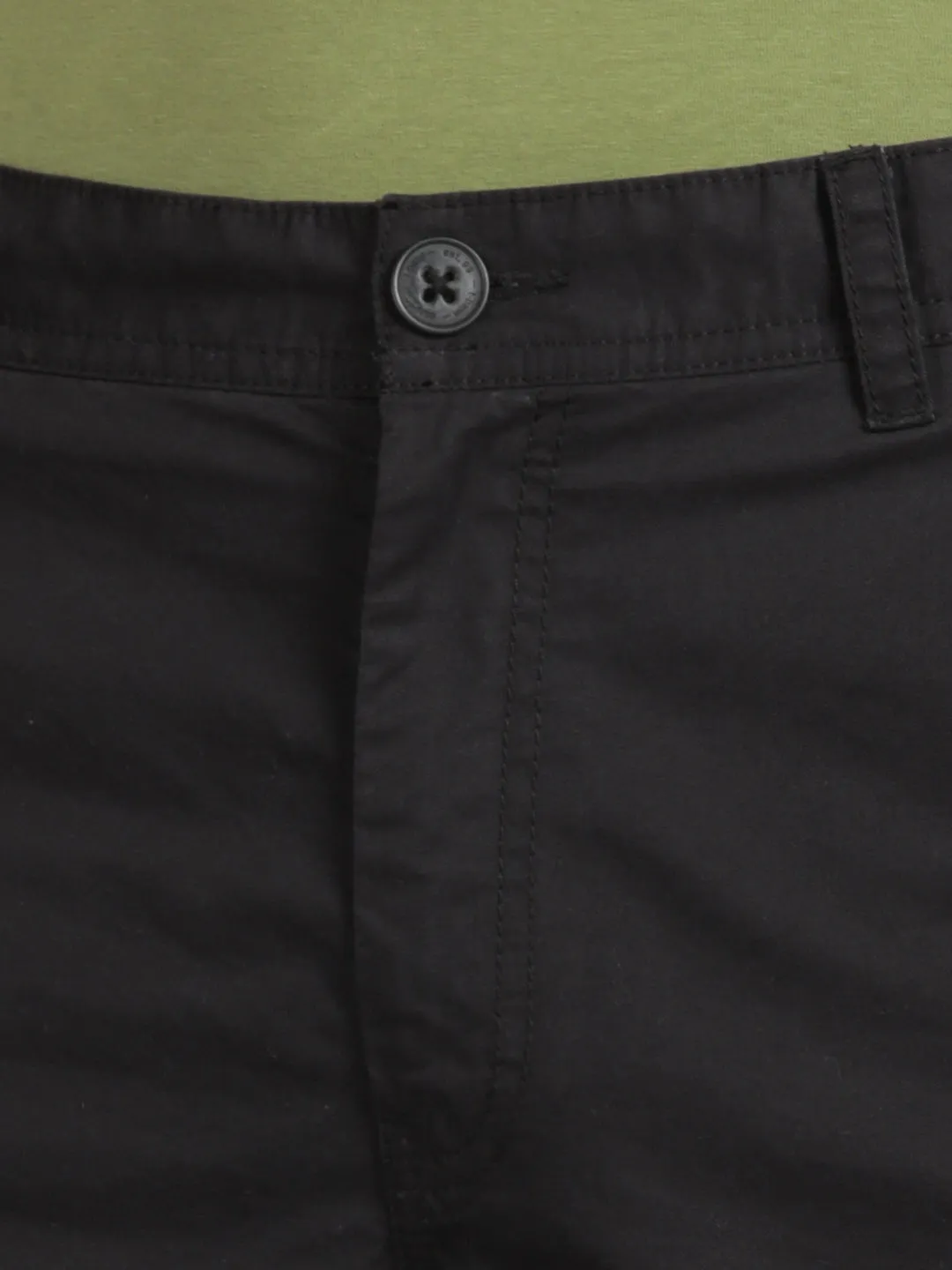 Black Camo Printed Cargo Pants