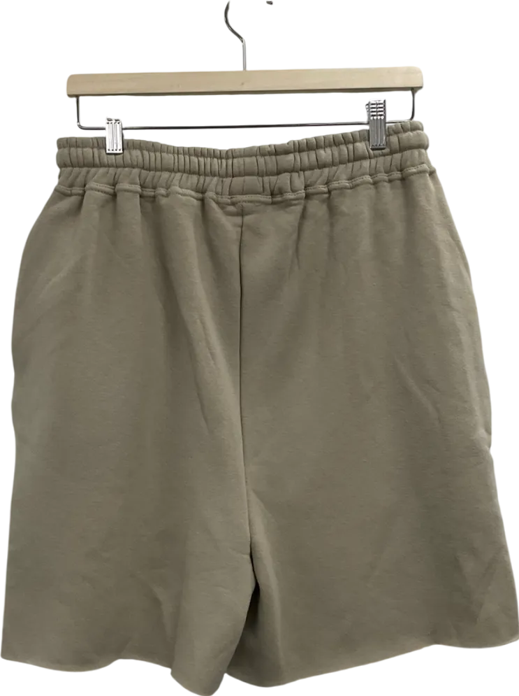 boohooMan Beige Worldwide Oversized Drop Crotch Short UK M