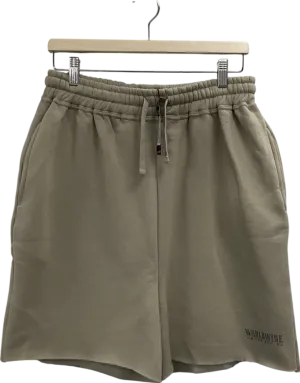 boohooMan Beige Worldwide Oversized Drop Crotch Short UK M