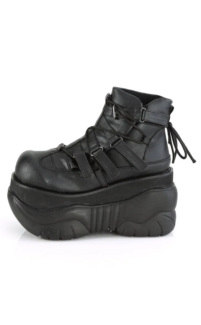 BOXER-13 Black Platform Sneakers