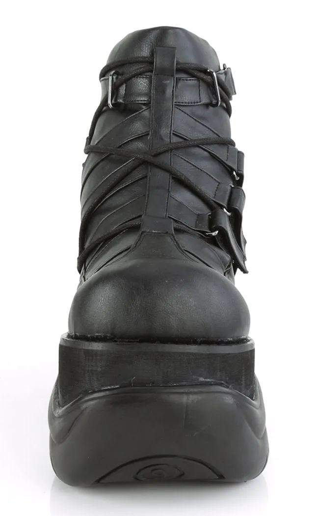BOXER-13 Black Platform Sneakers