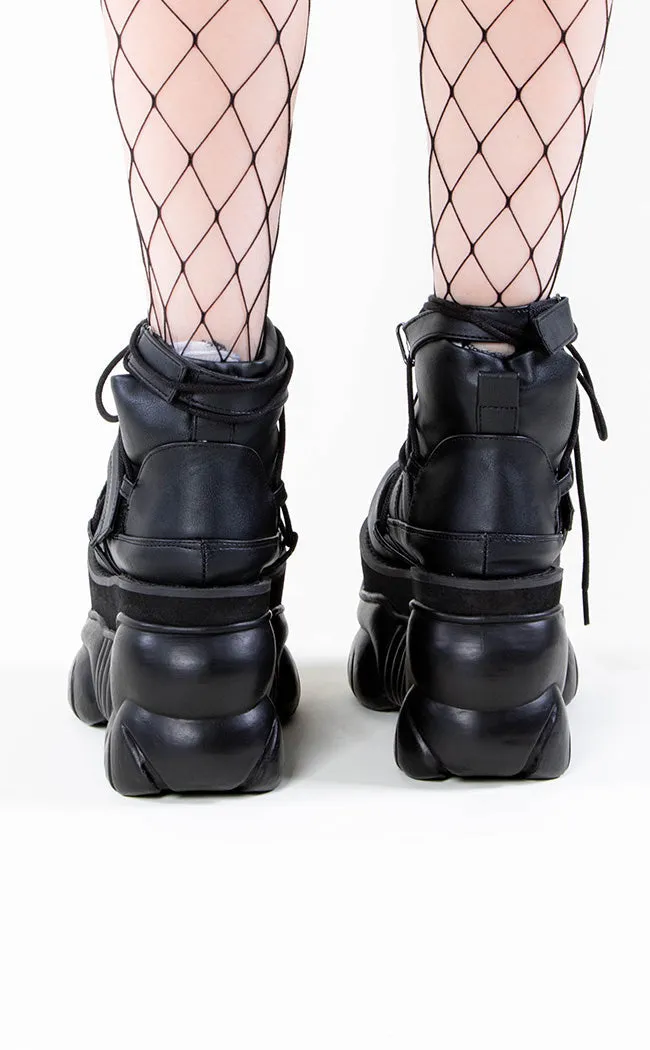 BOXER-13 Black Platform Sneakers