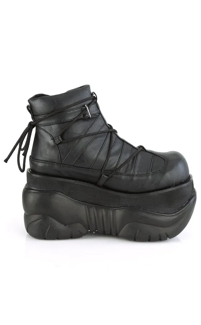 BOXER-13 Black Platform Sneakers