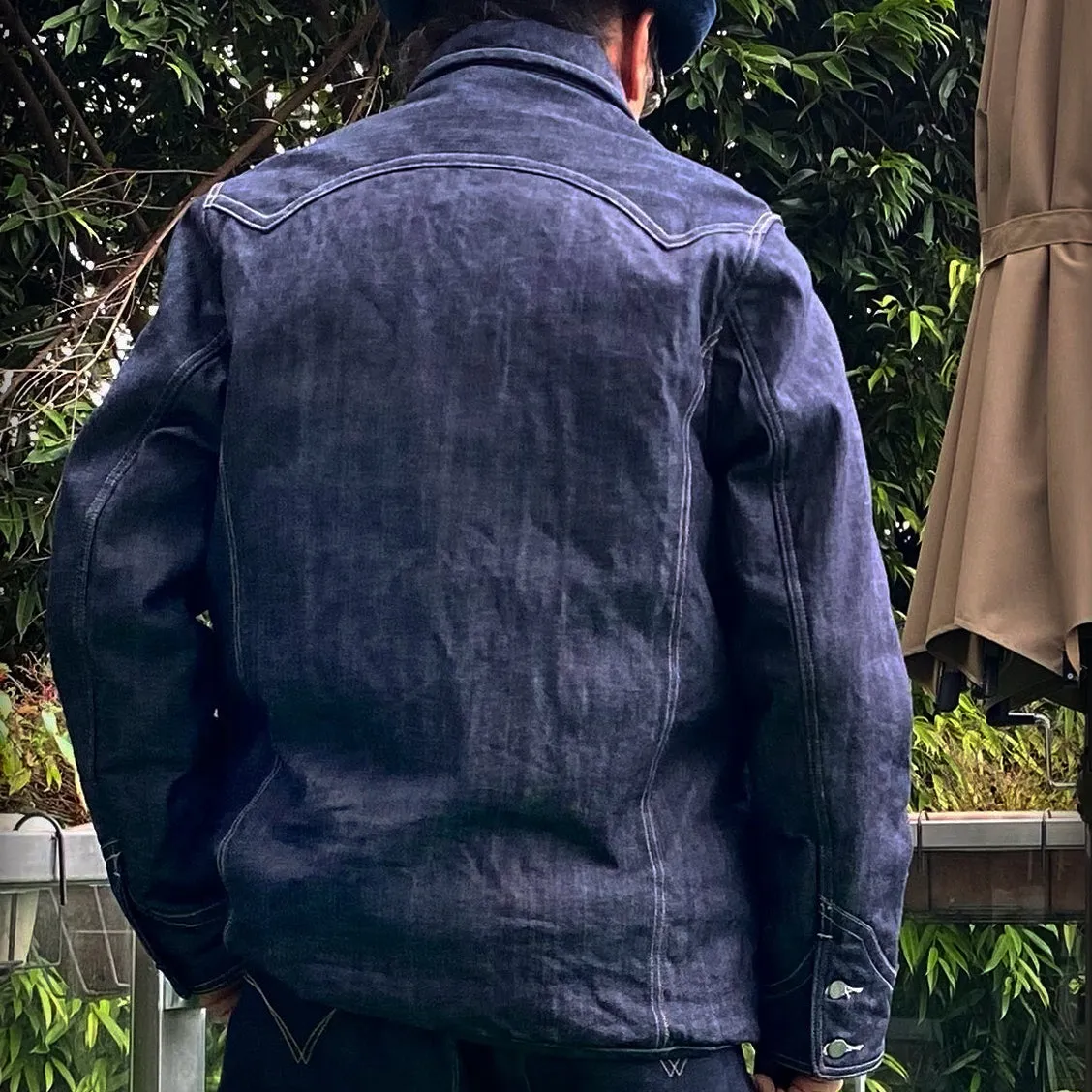 BZEN M.3011L BAKER-WR18 REGULAR FIT 6 POCKET VINTAGE INSPIRED LINED PADDED COMFORT STRETCH DENIM JACKET-12OZ-HRH INDIGO