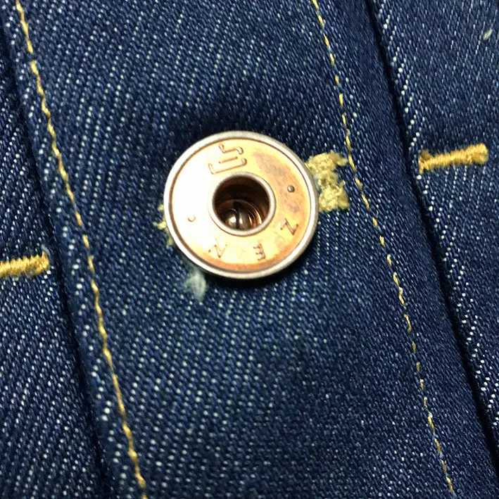 BZEN M.3157-AUSTIN REGULAR FIT 7 POCKET DENIM JACKET-14.5oz-HRH 70's BLUES INDIGO