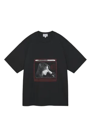 CAV EMPT - WASHED PIXEL FLAME T