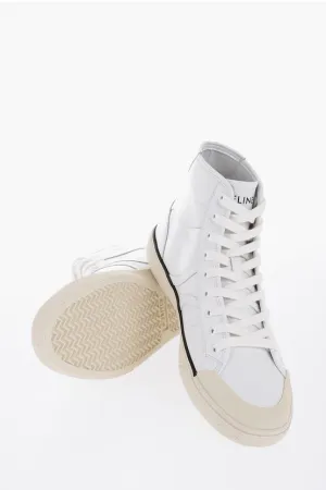 Celine Leather ALAN High-Top Sneakers