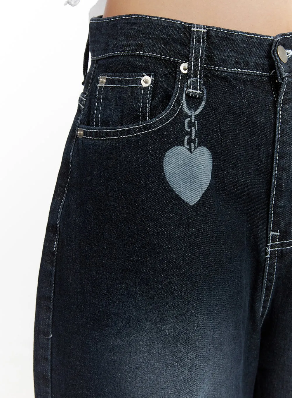 Chain Baggy Jeans CL418