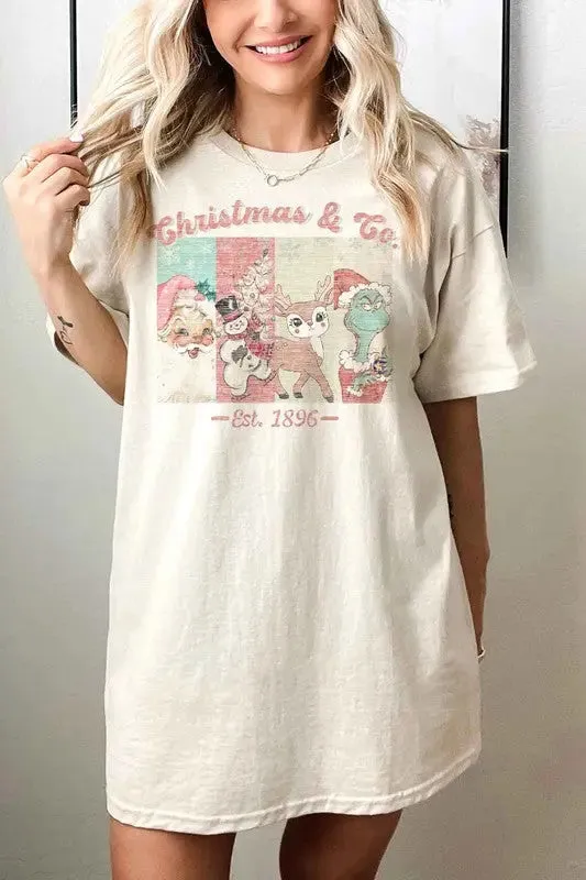 Christmas Faces Oversized Tee