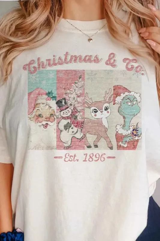 Christmas Faces Oversized Tee