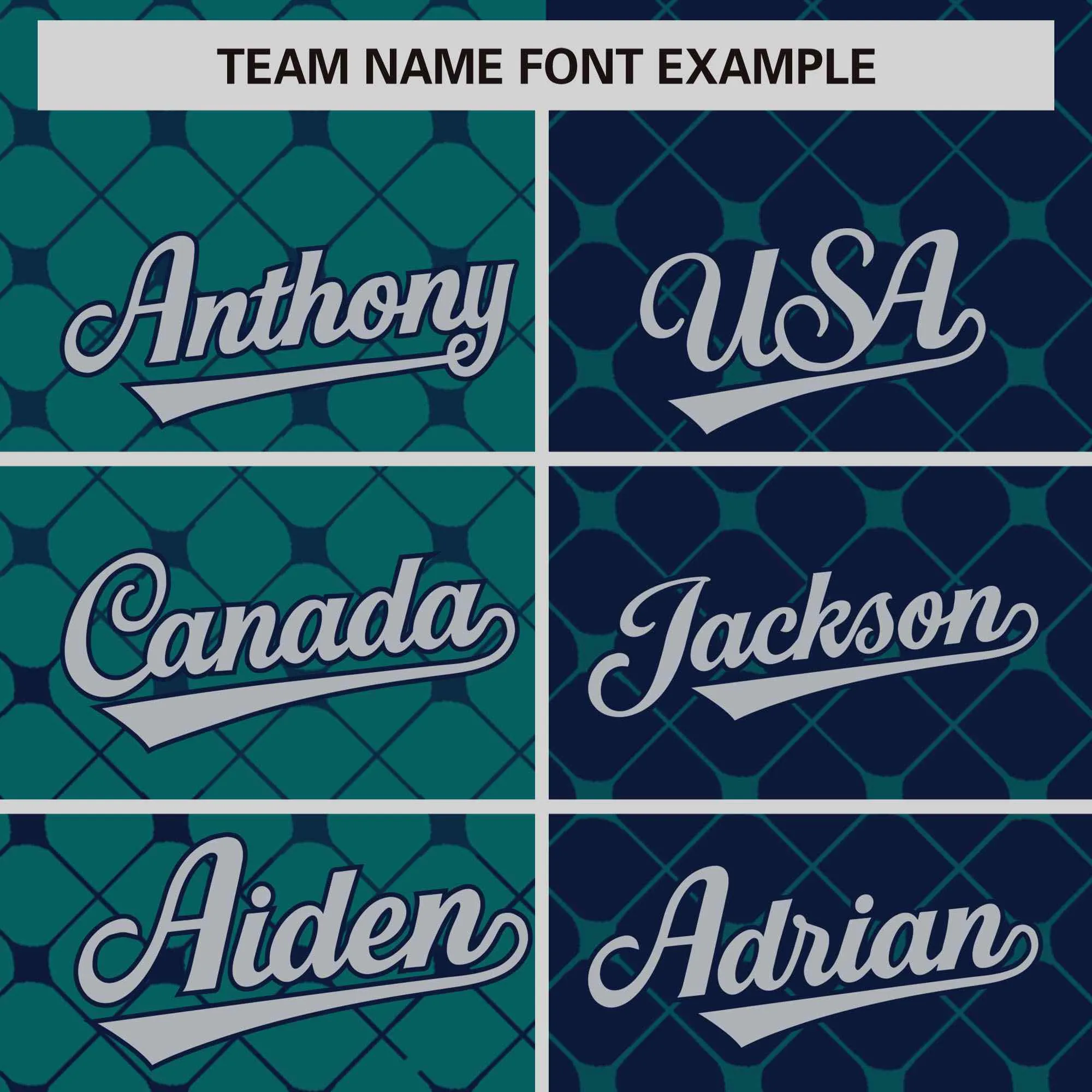 Custom Aqua Navy Split Fashion Plaid Design Authentic Baseball Jersey