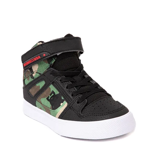 DC Pure Hi EV Skateboarding Shoes - Little Kid/Big Kid, Black