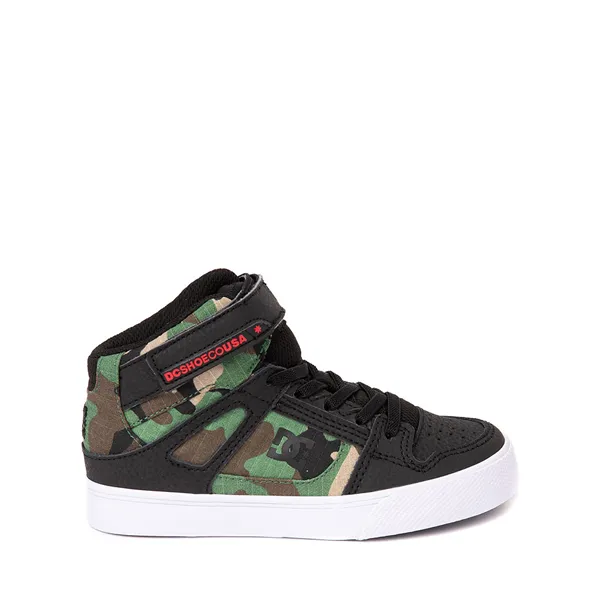 DC Pure Hi EV Skateboarding Shoes - Little Kid/Big Kid, Black