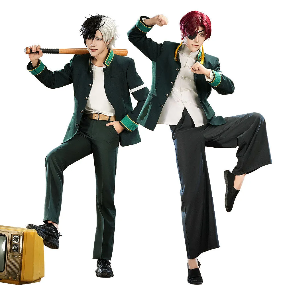 DokiDoki-SR Anime Wind Breaker Cosplay Haruka Sakura / Hayato Suo Costume School Uniform
