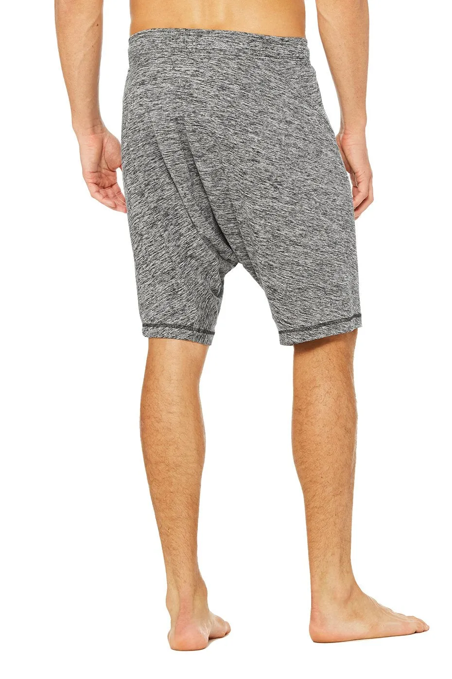 Drop Crotch Short - Grey Marl