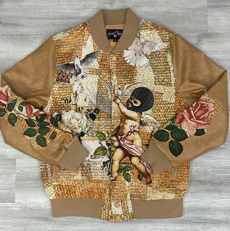 Frost origina- Angel tapestry varsity jacket