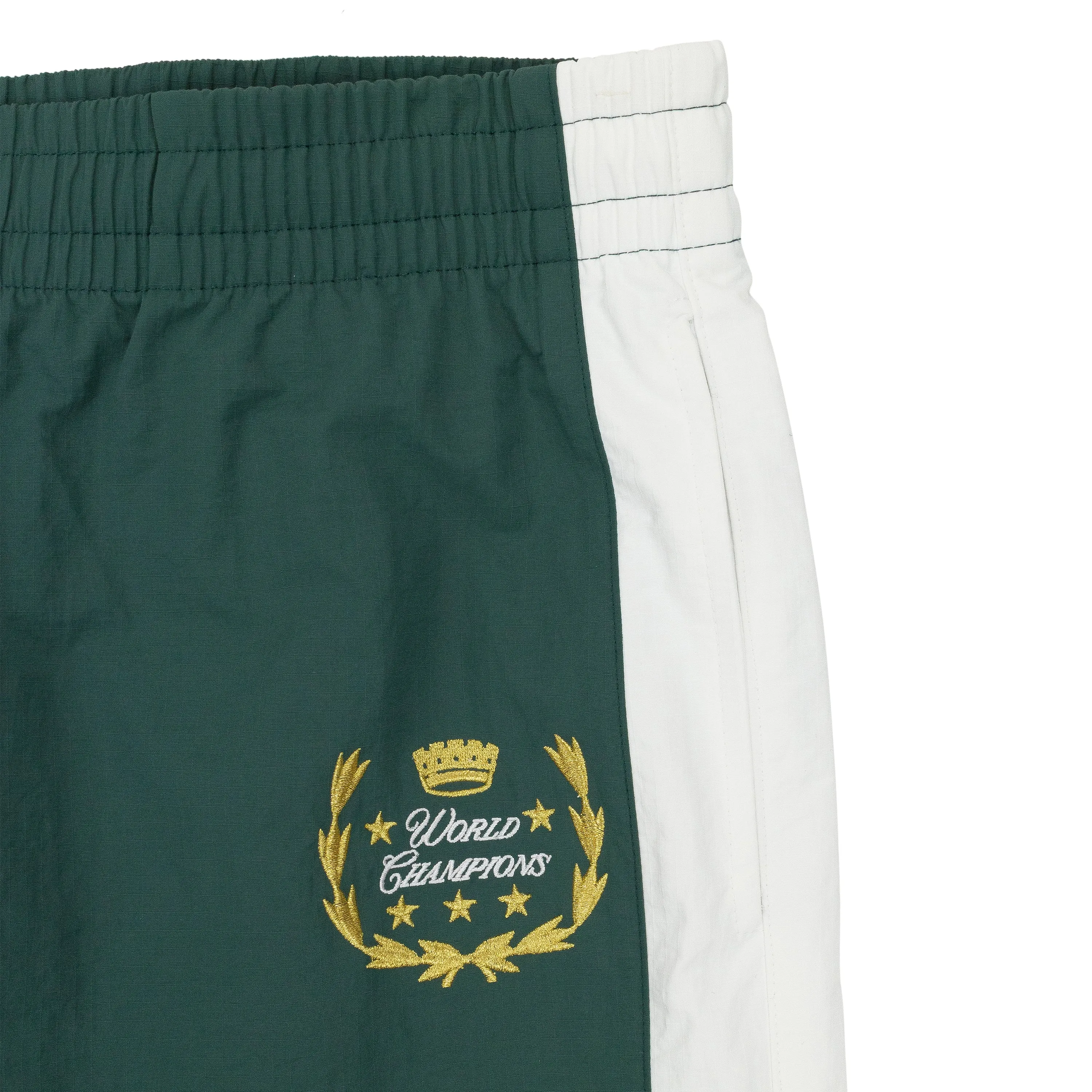 GREEN SFC NYLON TRACK PANTS