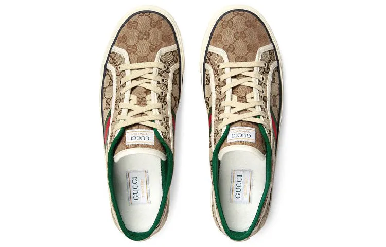 Gucci Tennis 1977 GG sneakers, brown/green/red