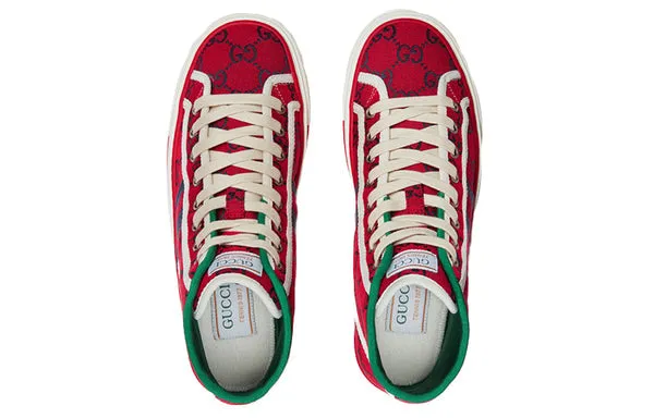 GUCCI Tennis 1977 High Top Sneakers 'Red', red