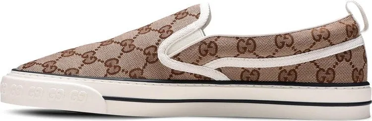Gucci Tennis 1977 Slip-On Beige Ebony Sneakers