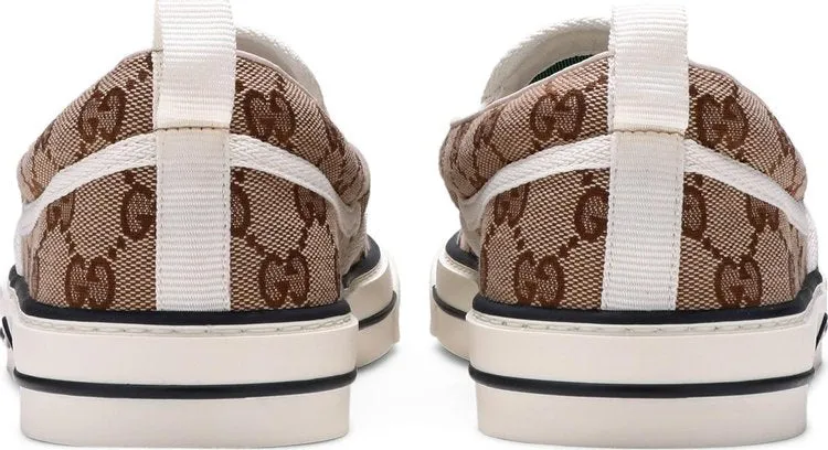 Gucci Tennis 1977 Slip-On Beige Ebony Sneakers