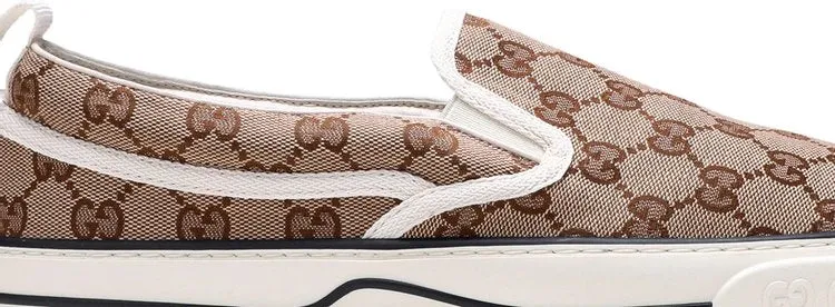 Gucci Tennis 1977 Slip-On Beige Ebony Sneakers