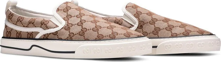Gucci Tennis 1977 Slip-On Beige Ebony Sneakers