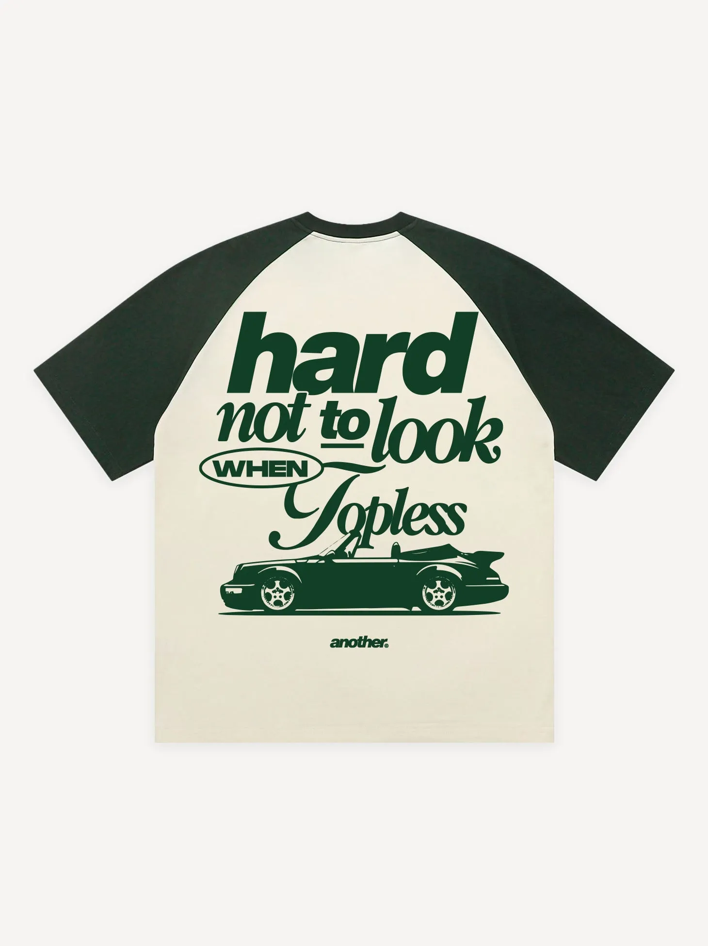 Hard Not To Look Oversized Raglan T-Shirt