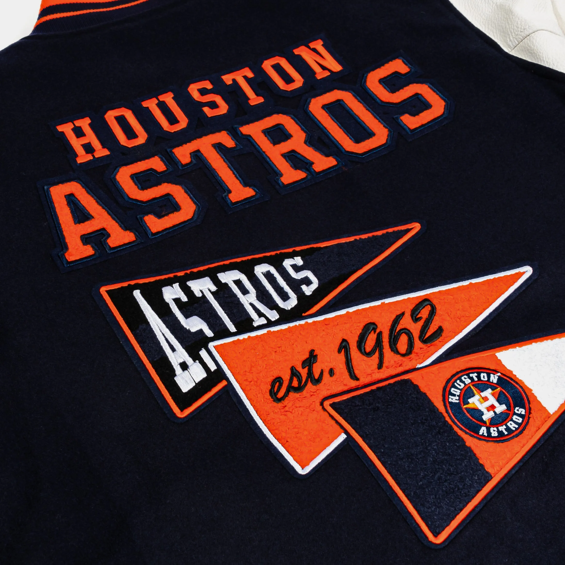 Houston Astros 1962 Varsity Mens Jacket (Navy/White)
