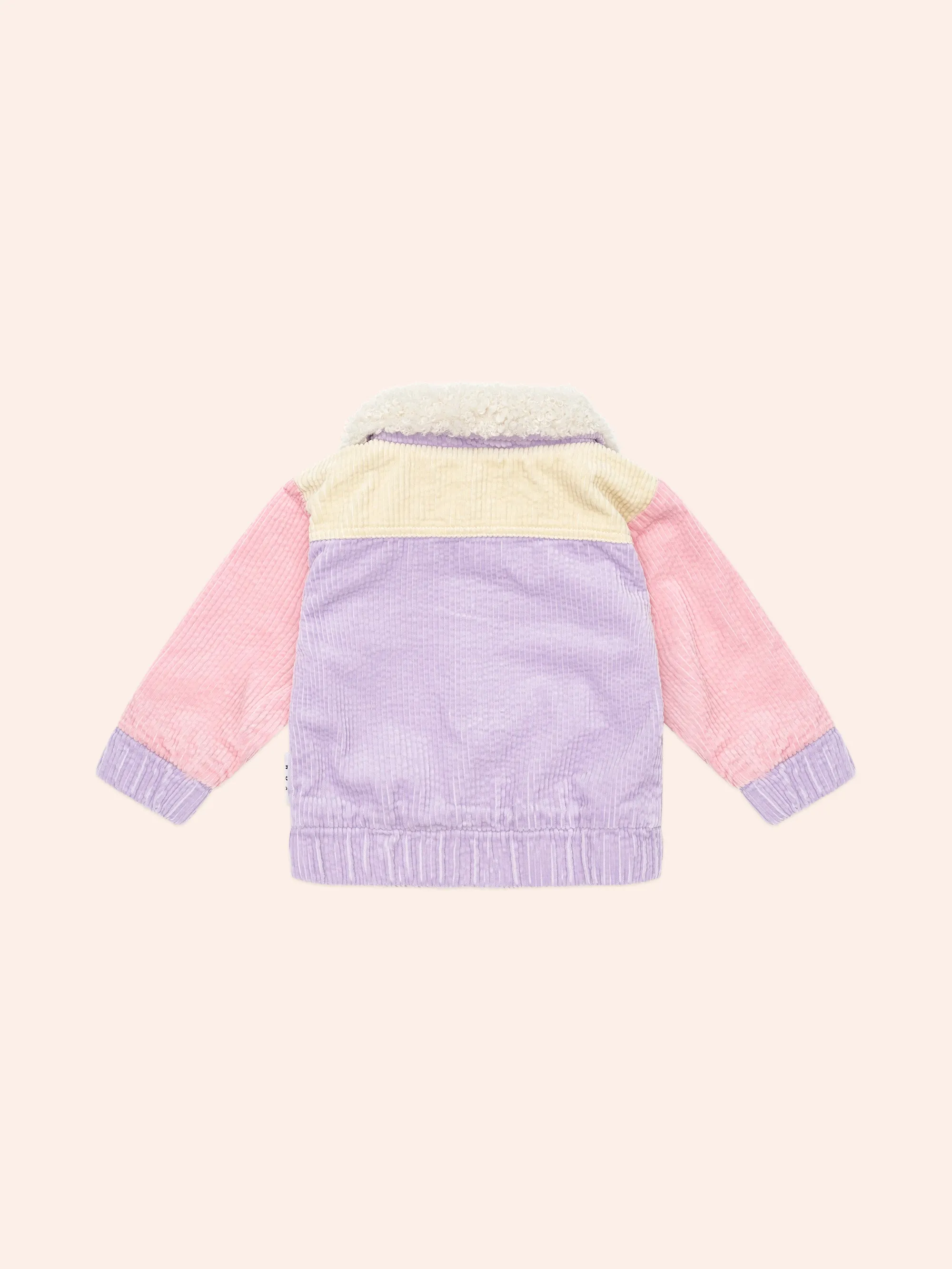 Huxbaby Blush Colour Block Cord Jacket