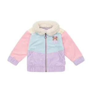 Huxbaby Blush Colour Block Cord Jacket