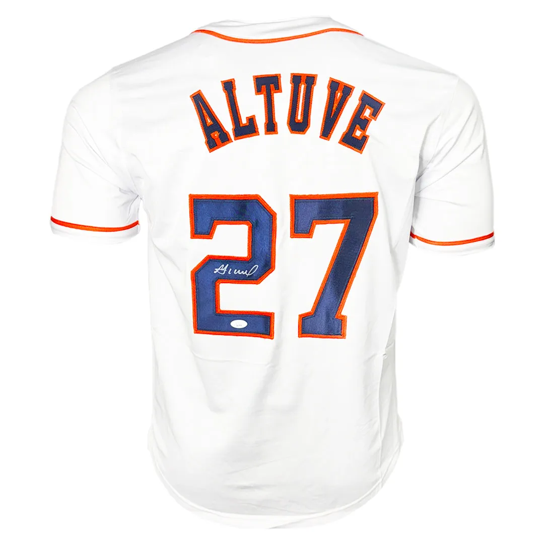 Jose Altuve Signed Houston White Baseball Jersey (JSA)