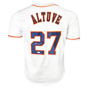 Jose Altuve Signed Houston White Baseball Jersey (JSA)