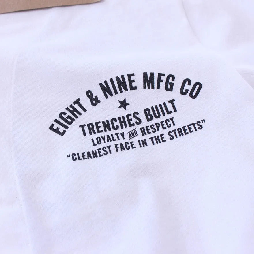 Kustom Life White Cotton Baseball Jersey