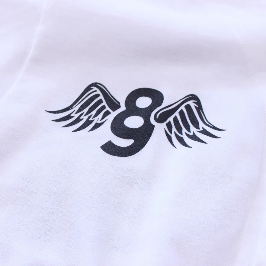 Kustom Life White Cotton Baseball Jersey