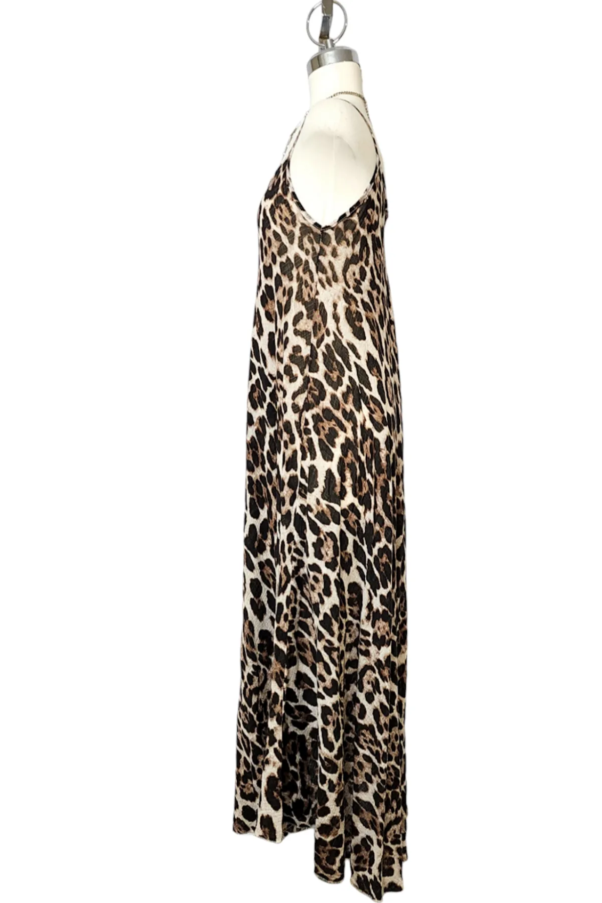 Leopard Print Slip Dress
