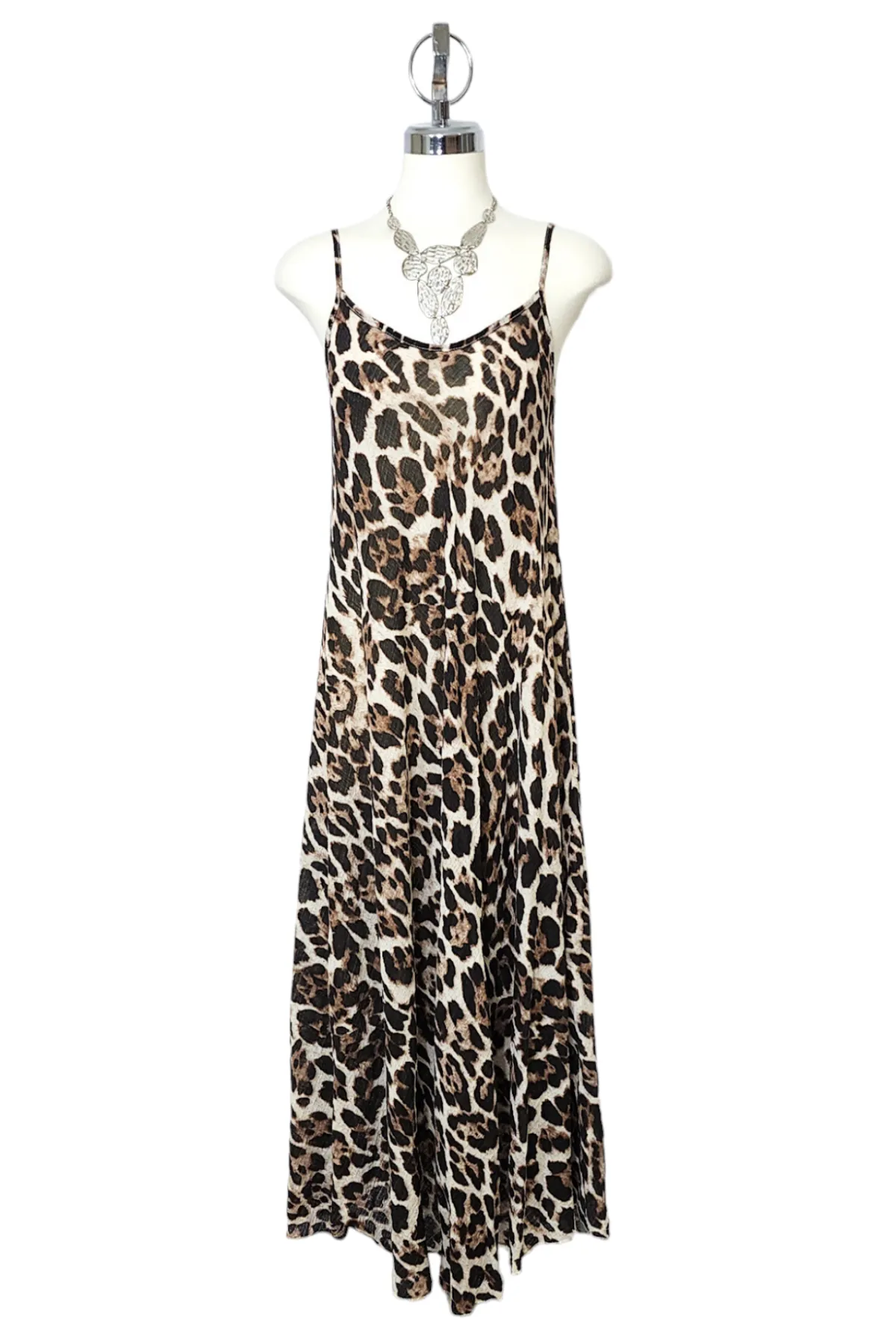 Leopard Print Slip Dress