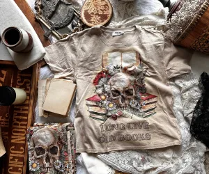 Long Live Old Books baggy tee