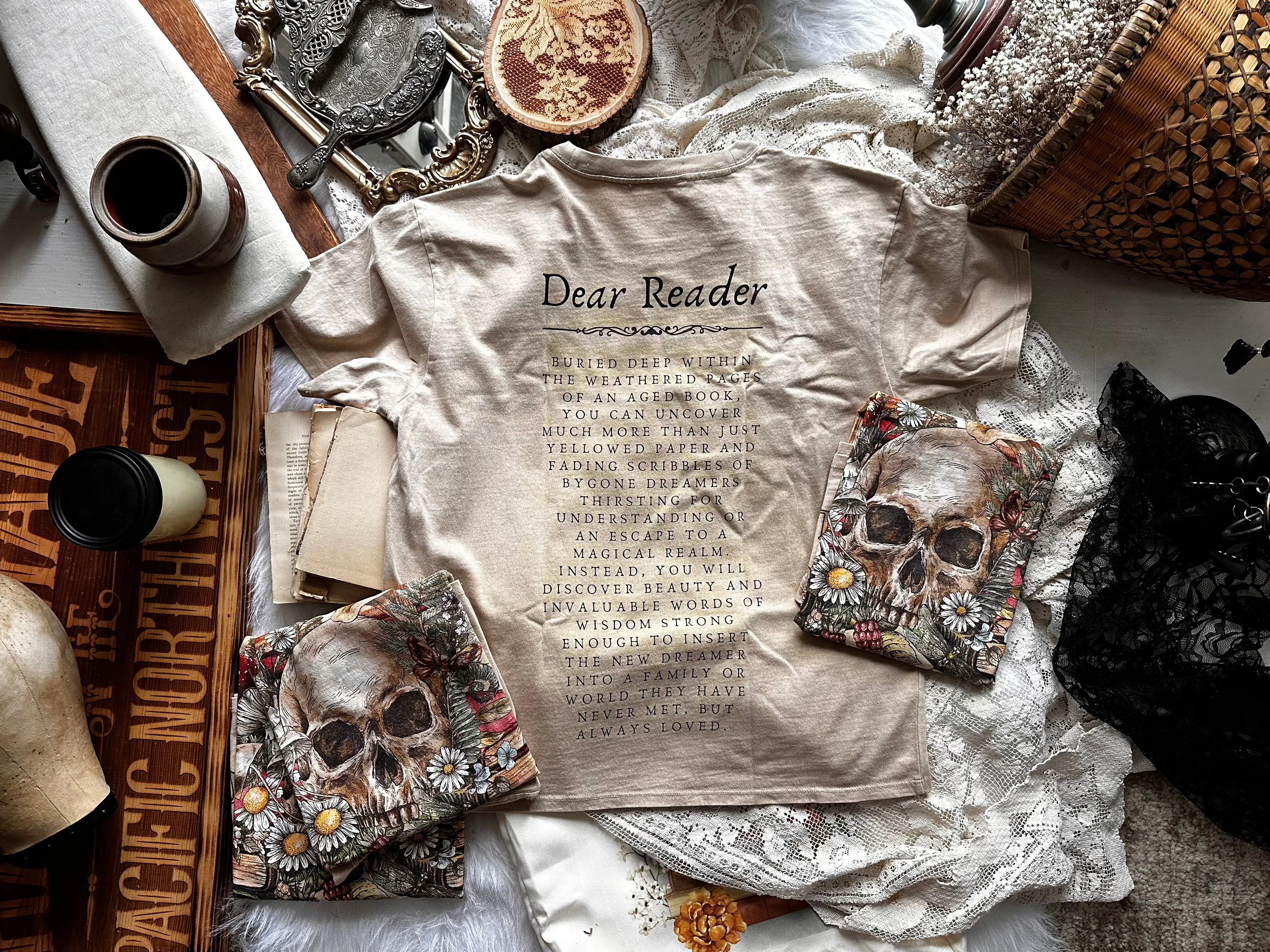 Long Live Old Books baggy tee
