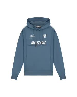 Malelions Sport Rebound Anorak Hoodie | Blue/White