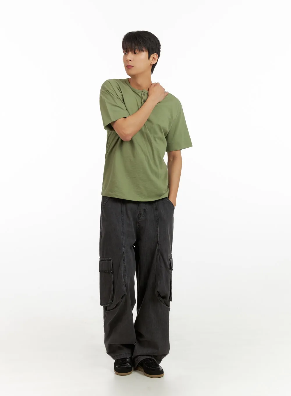Men's Baggy Cargo Jeans IU418