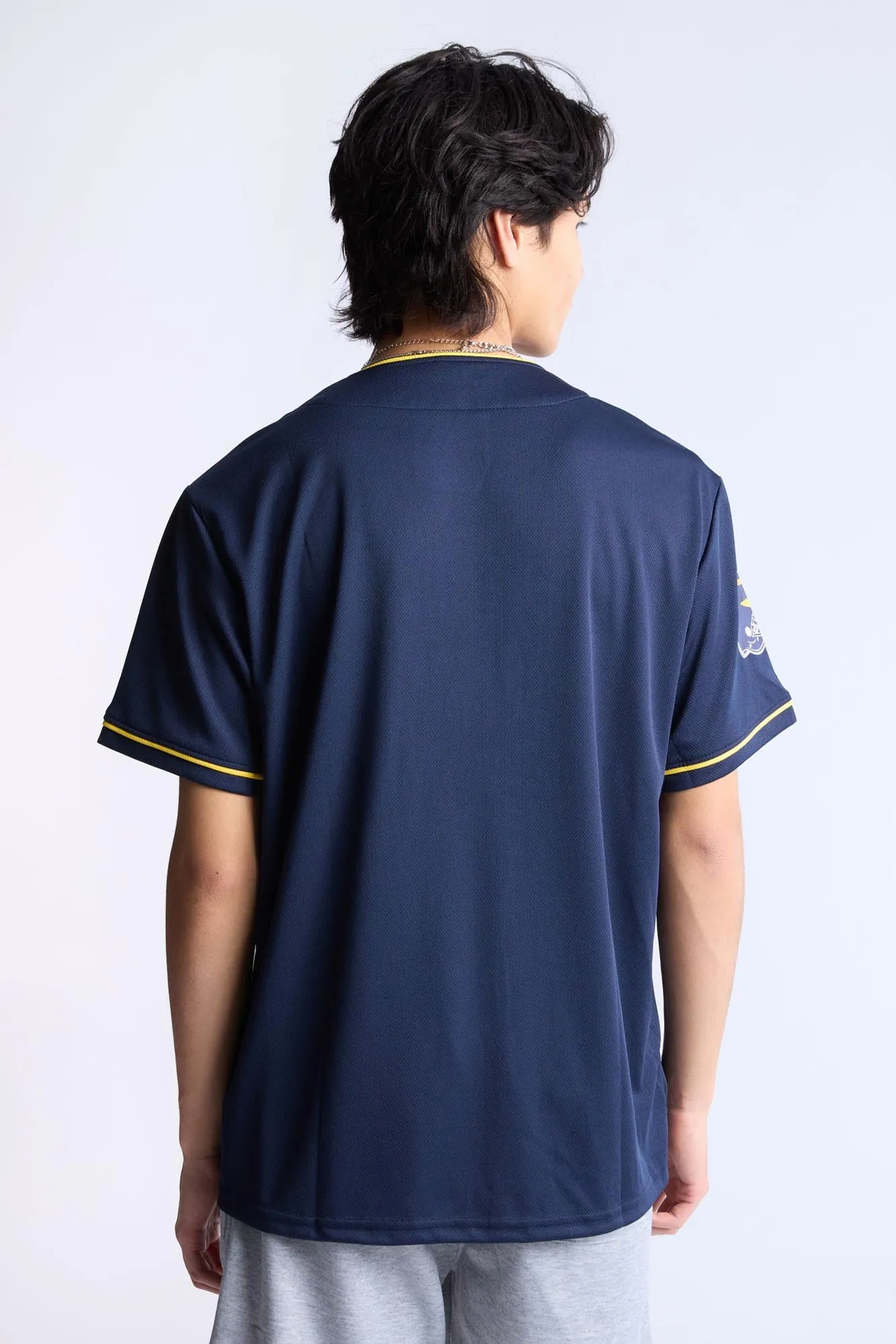 Michigan M Button-Up Baseball Jersey